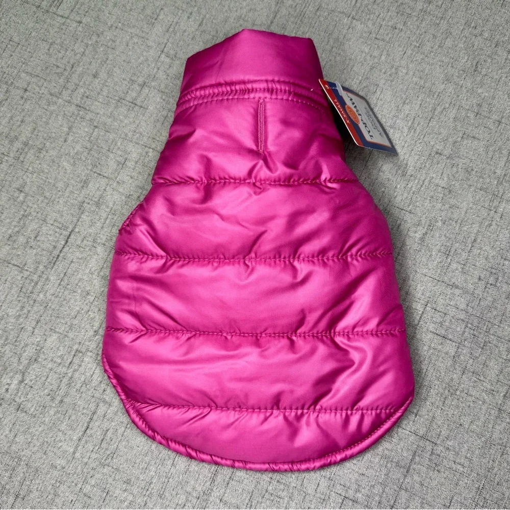 Top Paw Dog Coat Winter Puffer Jacket Fleece Lined Berry Pink XS NWT
